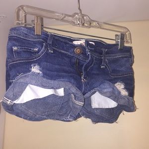 hollister jean shorts